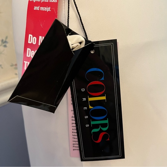 COLORS DRESS Ivory Long PLeated A Line Strapless Wedding Gown NWT Womens XS - Picture 5 of 15